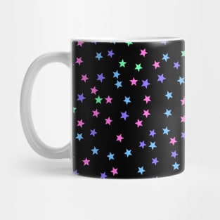 Green Pink Blue Tiny Stars pattern Mug